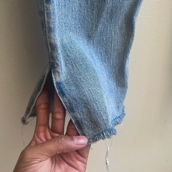 Abercrombie & Fitch The 90s Straight Ultra High Rise Love Curve Jeans Raw Hem 27 - Picture 4 of 8